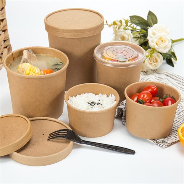 Wholesale Kraft Paper Soup Bowl