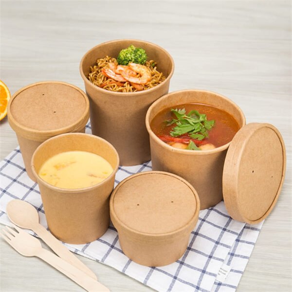 Wholesale Kraft Paper Soup Bowl - Image 3